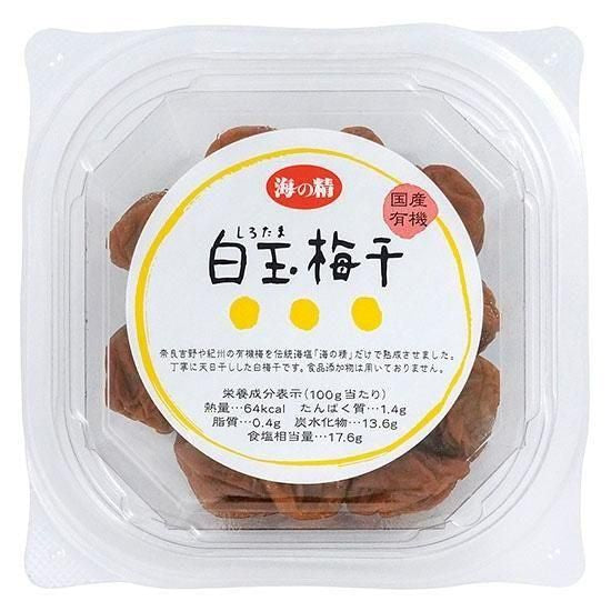 【お取り寄せ★納期 最長 約2週間】オーサワ 海の精　国産有機白玉梅干 120g