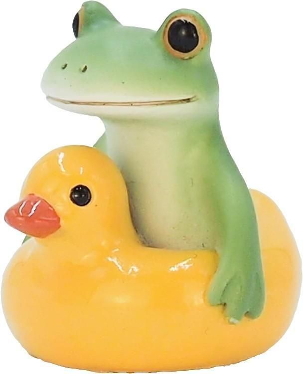 【在庫あり★即納可能】コポー アヒル浮き輪とカエル Copeau★風水★金運【新品】【蛙/カエル/かえる】【置物】【キャラクターグッズ★雑貨】621554