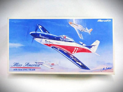 ラスト1個【在庫あり★即納可能】マルシン ミスアメリカ エアレーシングチーム P-51D マスタング 1/48 スケールモデル★当時物 ダイキャスト製