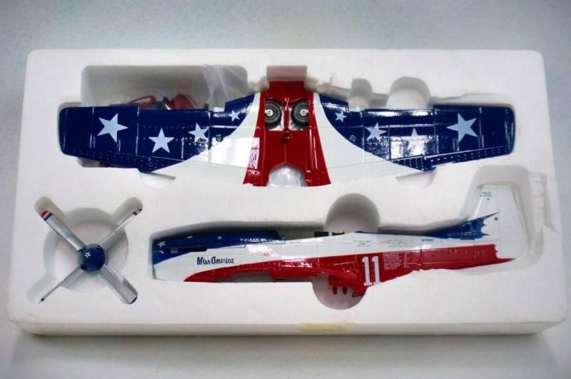 ラスト1個【在庫あり★即納可能】マルシン ミスアメリカ エアレーシングチーム P-51D マスタング 1/48 スケールモデル★当時物 ダイキャスト製