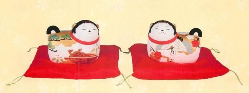 【お取り寄せ★納期 最長 約2週間】 犬筥 (小)★子宝・安産祈願！日本製！丁寧に手描きされたイヌの表情や模様に注目です