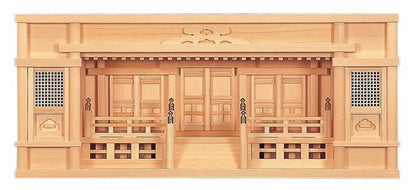 【お取り寄せ★納期 最長 約2週間】箱型神棚 東型箱宮３尺・2.5尺(高欄・みす付）★安心の日本製！職人の技が光る！