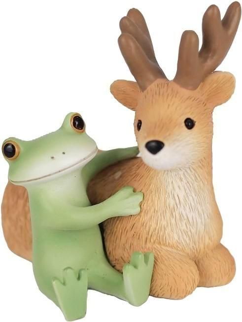 【在庫あり★即納可能】コポー 鹿と仲良しカエル Copeau★風水★金運【新品】【蛙/カエル/かえる】【置物】【キャラクターグッズ★雑貨】622516