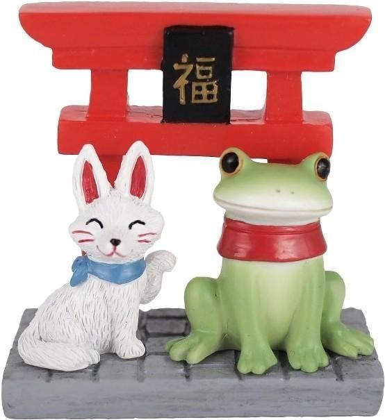 【在庫あり★即納可能】コポー お稲荷キツネとカエル Copeau★風水★金運【新品】【蛙/カエル/かえる】【置物】【キャラクターグッズ★雑貨】622518