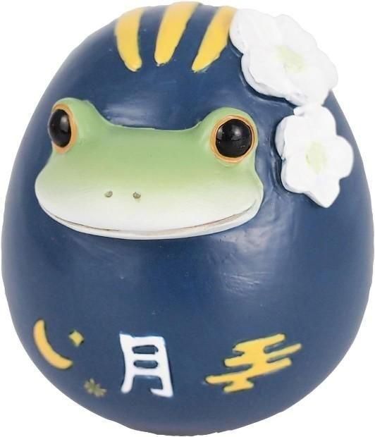 【在庫あり★即納可能】コポー 起き上がり達磨カエル 月ネイビー Copeau★風水★金運【新品】【蛙/カエル/かえる】【置物】【キャラクターグッズ★雑貨】622522