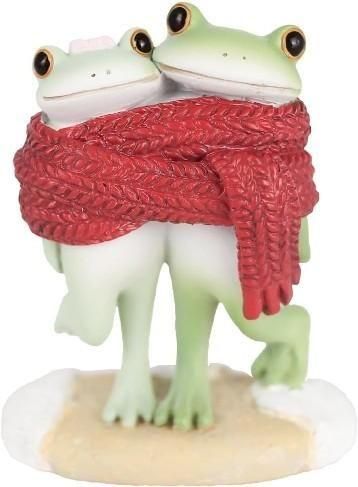 【在庫あり★即納可能】コポー ラブラブマフラーカップル Copeau★風水★金運【新品】【蛙/カエル/かえる】【置物】【キャラクターグッズ★雑貨】622523