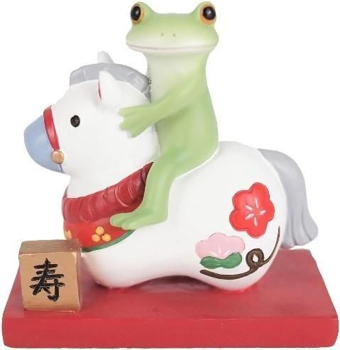 【在庫あり★即納可能】コポー 干支午にのるカエル Copeau★風水★金運【新品】【蛙/カエル/かえる】【置物】【キャラクターグッズ★雑貨】622536