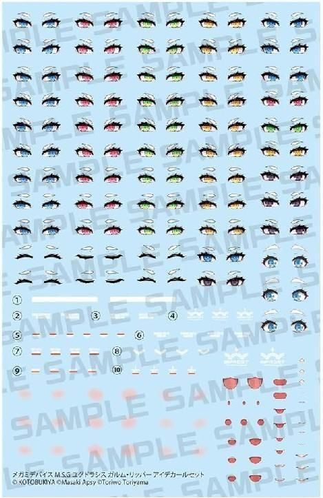 【在庫あり★即納可能】コトブキヤ メガミデバイス M.S.G ユグドラシス ガルム・リッパー アイデカールセット (プラモデル)