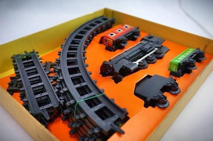 【在庫ラスト1個★即納可能】フィギュア8トラック フリート トレイン セット with ヘッドライト★1970年代 日本製 約50年前 昭和レトロ 当時品 機関車玩具