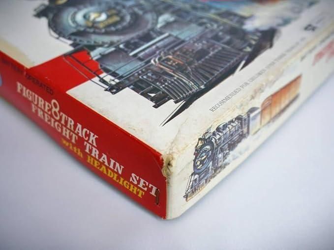 【在庫ラスト1個★即納可能】フィギュア8トラック フリート トレイン セット with ヘッドライト★1970年代 日本製 約50年前 昭和レトロ 当時品 機関車玩具