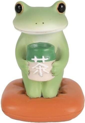 【在庫あり★即納可能】コポー ホッとお茶を飲むカエル Copeau★風水★金運【新品】【蛙/カエル/かえる】【置物】【キャラクターグッズ★雑貨】622538