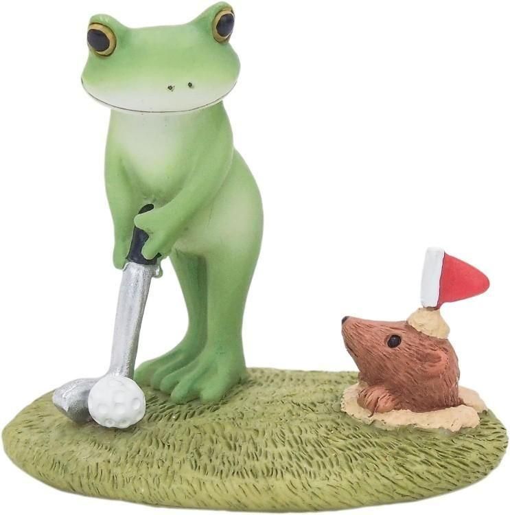 【在庫あり★即納可能】コポー パターゴルフをするカエル Copeau★風水★金運【新品】【蛙/カエル/かえる】【置物】【キャラクターグッズ★雑貨】621604