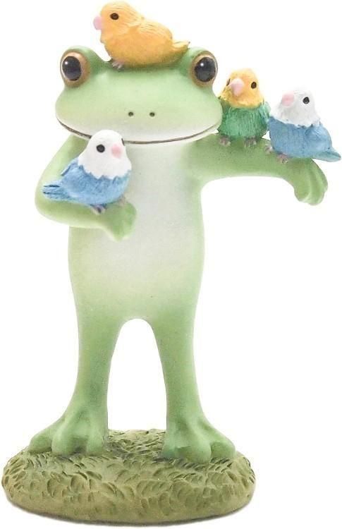 【在庫あり★即納可能】コポー 鳥が大好きなカエル Copeau★風水★金運【新品】【蛙/カエル/かえる】【置物】【キャラクターグッズ★雑貨】621608