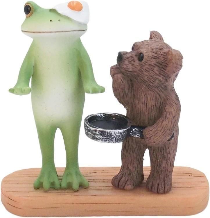 【在庫あり★即納可能】コポー 料理下手なクマとカエル Copeau★風水★金運【新品】【蛙/カエル/かえる】【置物】【キャラクターグッズ★雑貨】621612