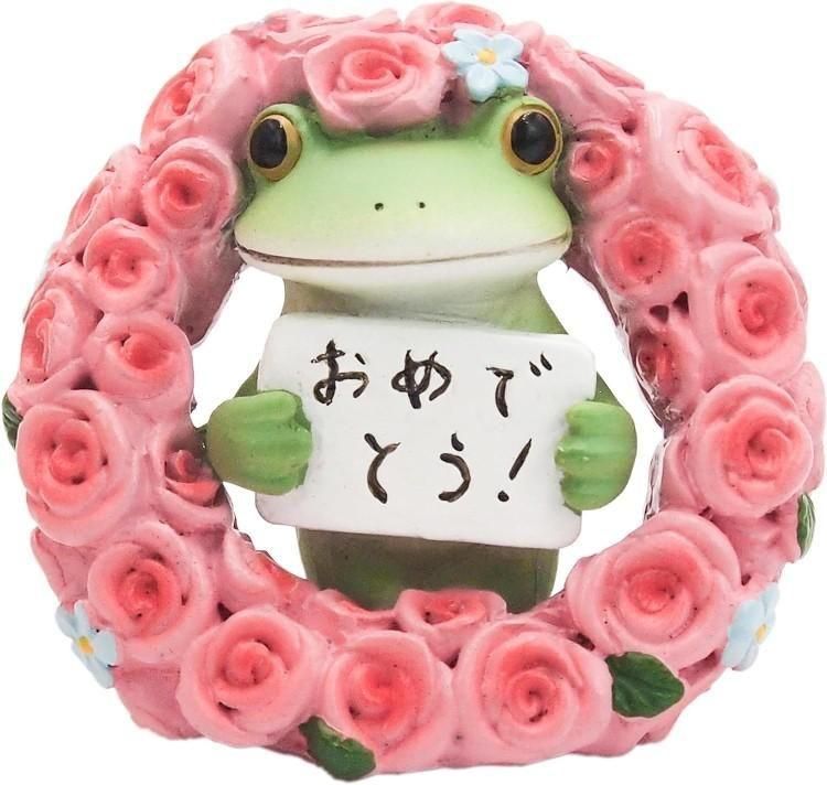 【在庫あり★即納可能】コポー お祝いリースのカエル Copeau★風水★金運【新品】【蛙/カエル/かえる】【置物】【キャラクターグッズ★雑貨】621617