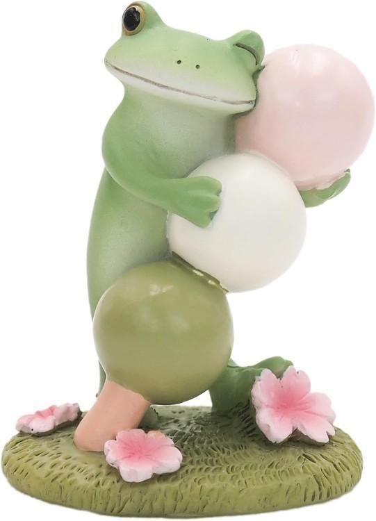 【在庫あり★即納可能】コポー 桜3色だんごのカエル Copeau★風水★金運【新品】【蛙/カエル/かえる】【置物】【キャラクターグッズ★雑貨】621630