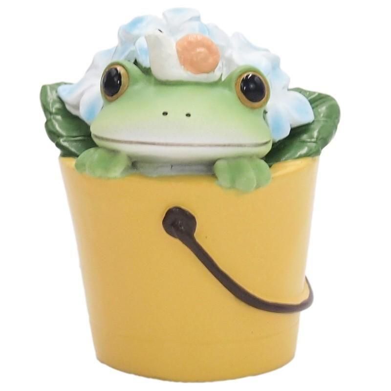 【在庫あり★即納可能】コポー 紫陽花バケツとカエル Copeau★風水★金運【新品】【蛙/カエル/かえる】【置物】【キャラクターグッズ★雑貨】621640
