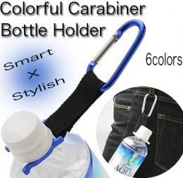 【在庫あり★即納可能】カラビナ ペットボトルホルダー★便利◇アウトドアシーンで大活躍です【新品】