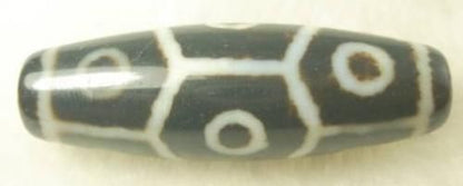 【限定1個】西蔵至純天珠 龍紋亀甲九眼天珠 上質美品 42mm★辰年・龍・竜