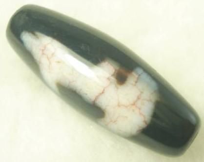 【限定1個】西蔵至純天珠 龍紋 双観音天珠 上質美品 35mm★辰年・龍・竜