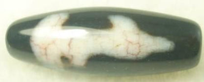 【限定1個】西蔵至純天珠 龍紋 双観音天珠 上質美品 35mm★辰年・龍・竜