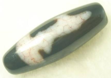 【限定1個】西蔵至純天珠 龍紋 双観音天珠 上質美品 35mm★辰年・龍・竜