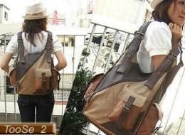TOOSE ソフト合皮 H型リュック★ワザアリカラーの、ショルダーにもなる2wayバッグ