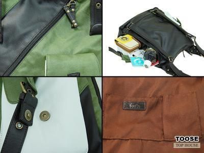 TOOSE ソフト合皮 H型リュック★ワザアリカラーの、ショルダーにもなる2wayバッグ