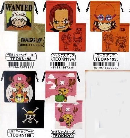 市場最安に挑戦【ONE PIECE】ワンピース ミニ巾着 各種 サンジ/エース/チョッパー＆サニー号 他
