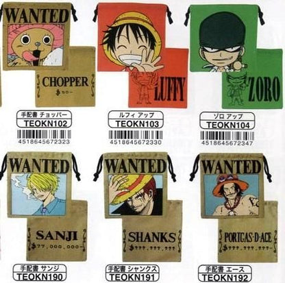 市場最安に挑戦【ONE PIECE】ワンピース ミニ巾着 各種 サンジ/エース/チョッパー＆サニー号 他