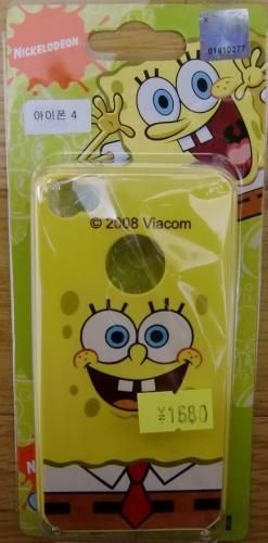 【市場最安】スポンジ・ボブ  iPhone4対応 ジャケット【キャラクターグッズ★雑貨】