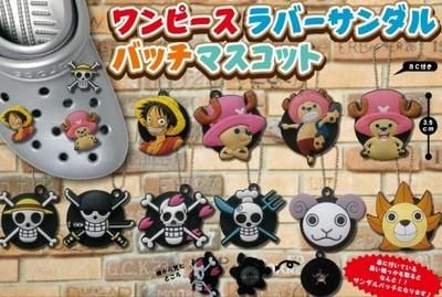 市場最安【ONE PIECE】ワンピース ラバー サンダルバッジ マスコット★キーチェーンにもなる♪10種セット