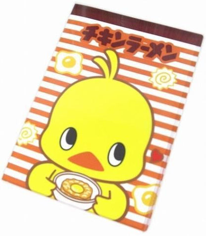 日清食品チキンラーメンのマスコットキャラクター「ひよこちゃん」クリアファイルダブルポケット オレンジ