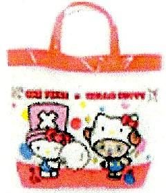 【市場最安】ワンピース×ハローキティ ビーチバッグ 角【ONE PIECE×HELLO KITTY 】