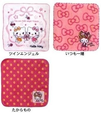 ★入園準備品★ハローキティ・マイメロディ・セサミストリート ミニタオル★良質ハンドタオル★