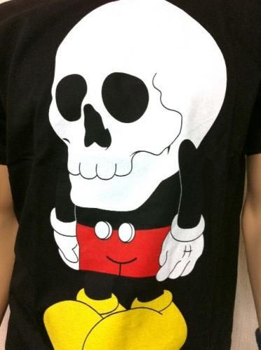 【市場最安】ビッグスカルマウス Tシャツ★ＲＯＣＫな雰囲気でベリーキュートなパロディーＴシャツ