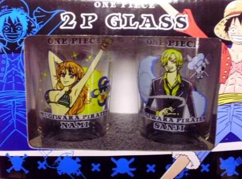 【市場最安】ケイカンパニー ワンピース 2Pグラスセット (新世界編/新章) ナミ＆サンジ【ONE PIECE