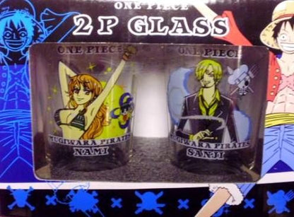 【市場最安】ケイカンパニー ワンピース 2Pグラスセット (新世界編/新章) ナミ＆サンジ【ONE PIECE