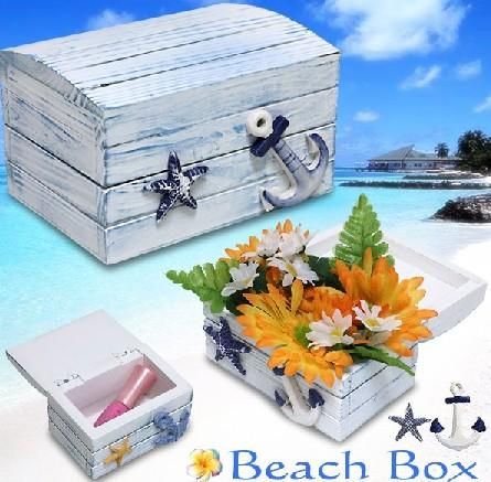 【夏の思い出宝箱】ガーデニングやインテリアにも♪浜辺の小箱 ヒトデ★大中小の3個セット