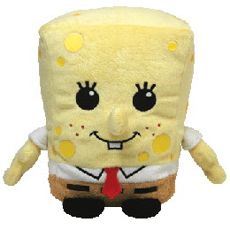 【新品★未使用】日本では伊賀屋独占販売★ty Pluffies SpongeBob (赤ちゃん スポンジ・ボブ)