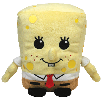 【新品★未使用】日本では伊賀屋独占販売★ty Pluffies SpongeBob (赤ちゃん スポンジ・ボブ)