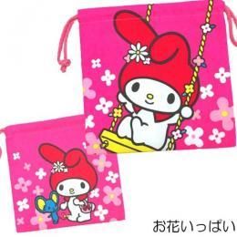 【在庫あり★即納可能】サンリオ 巾着 マイメロディ お花いっぱい【新品★未使用品】