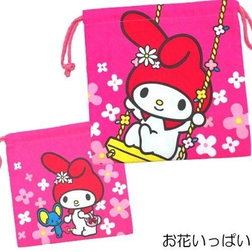 【在庫あり★即納可能】サンリオ 巾着 マイメロディ お花いっぱい【新品★未使用品】