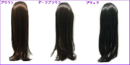 市場最安【即納可能】ポイントウィッグ 002 ロングストレート（コーム＆ネットタイプ）部分ウィッグ