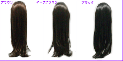 市場最安【即納可能】ポイントウィッグ 002 ロングストレート（コーム＆ネットタイプ）部分ウィッグ