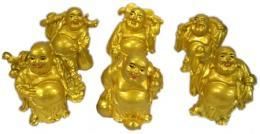 【在庫あり★即納可能】ポリ 金 布袋様(立ち)★全6種★風水【新品】