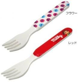 市場最安【即納可能】不二家のペコちゃん《ミルキー》メラミンフォーク レッド/フラワー【新品】