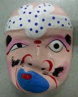 【在庫あり★即納可能】和紙工芸品 張子面 ひょっとこ★ヒョットコ★お面【新品★未使用品】