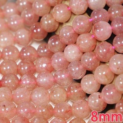 【即納可能】天然石★パワーストーン A級マンガノエピドート in クォーツ ブレスレット φ6mm/8mm【新品】