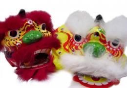 【在庫あり★即納可能】獅子頭 ミニ 張子★風水【新品】
